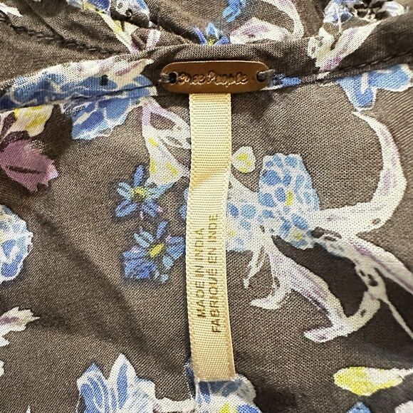 Free People Floral Romper Size S Summer Beach Cruise Beach Yatch Fishing Party - Picture 3 of 3